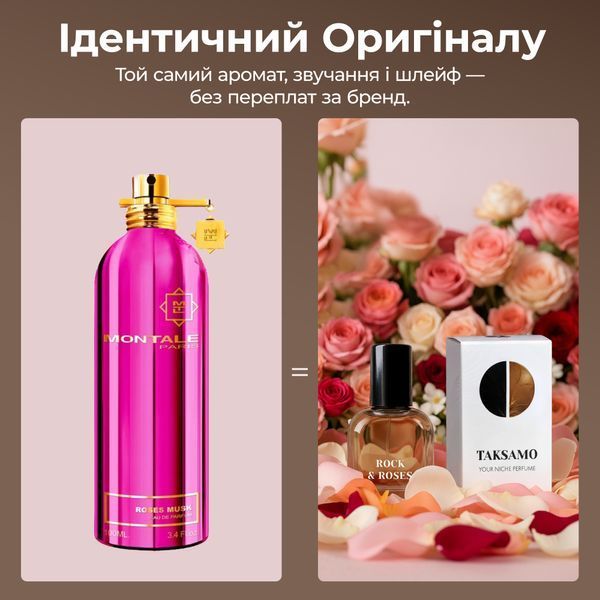 Rock and Roses - квітковий аромат з яскравою трояндою у стилі Roses Musk від Montale 3мл cRoses3 фото