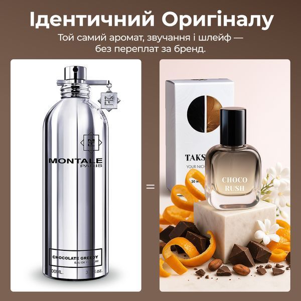 Choco Rush - солодкий ванільний какао-аромат у стилі Chocolate Greedy від Montale ChocoR30 фото
